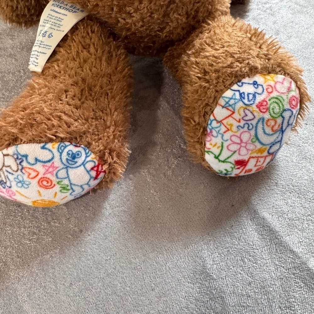 Build-A-Bear Fluffy Brown Teddy with Red Heart - Picture 4 of 7